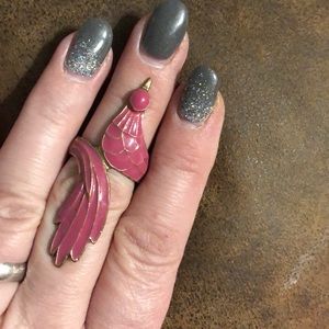 Vintage Pink Bird Ring